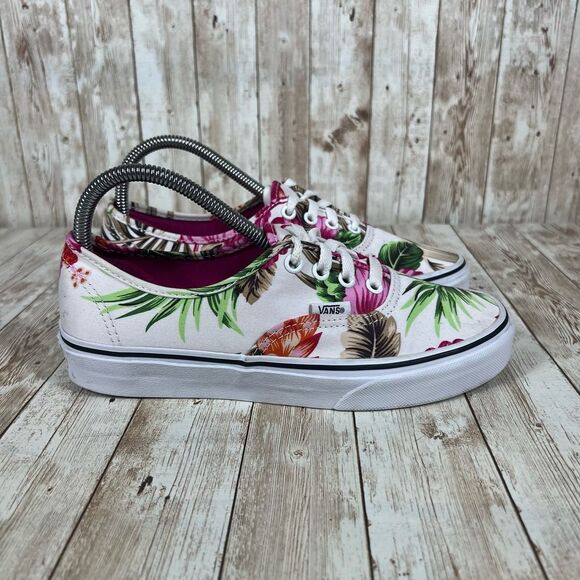 Vans tropical floral authentic Womens 7.5 - Picture 1 of 8